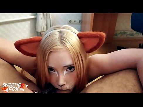 ❤️ Kitsune ngulu kontol lan cum ing dheweke tutuk ❤ Video porno ing kita  ️❤